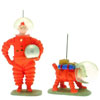 4585 - Tintin et Milou Lune (casque en verre)