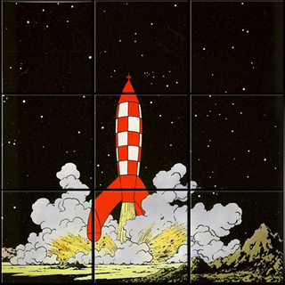 Emailleries Belges - Tryptique Lune